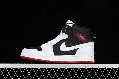 All categories Air Jordan Jordan series basketball shoes Air Jordan 1 Mid G version pure original Air Jordan 1 Mid UT "Black White" AJ1 Joe 1 white, black and purple stitching Zhongbang basketball shoes DD9338-016